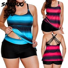 Купальник Swimwear Women Плюс Размеры Tankini Для женщин купальники ремни танкини для бассейна или пляжа носить сексуальное Новое поступление леди Лидер продаж купальник бикини