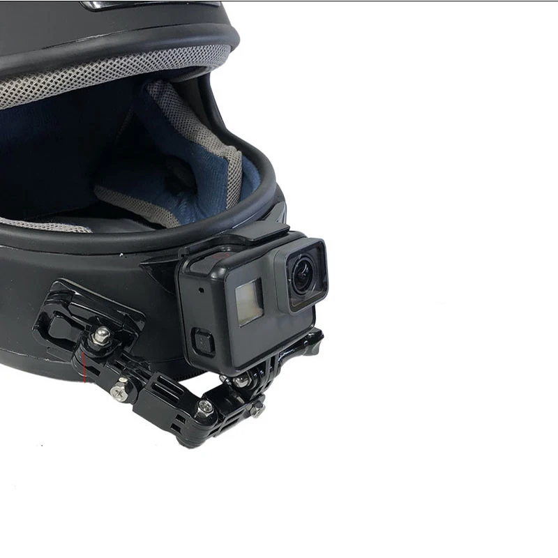 Регулируемый изогнутый для шлема клейкое Боковое крепление для xiaomi yi 4K GoPro Hero 4 5 6 7 8 Sjcam Sj4000 eken аксессуары для экшн-камеры
