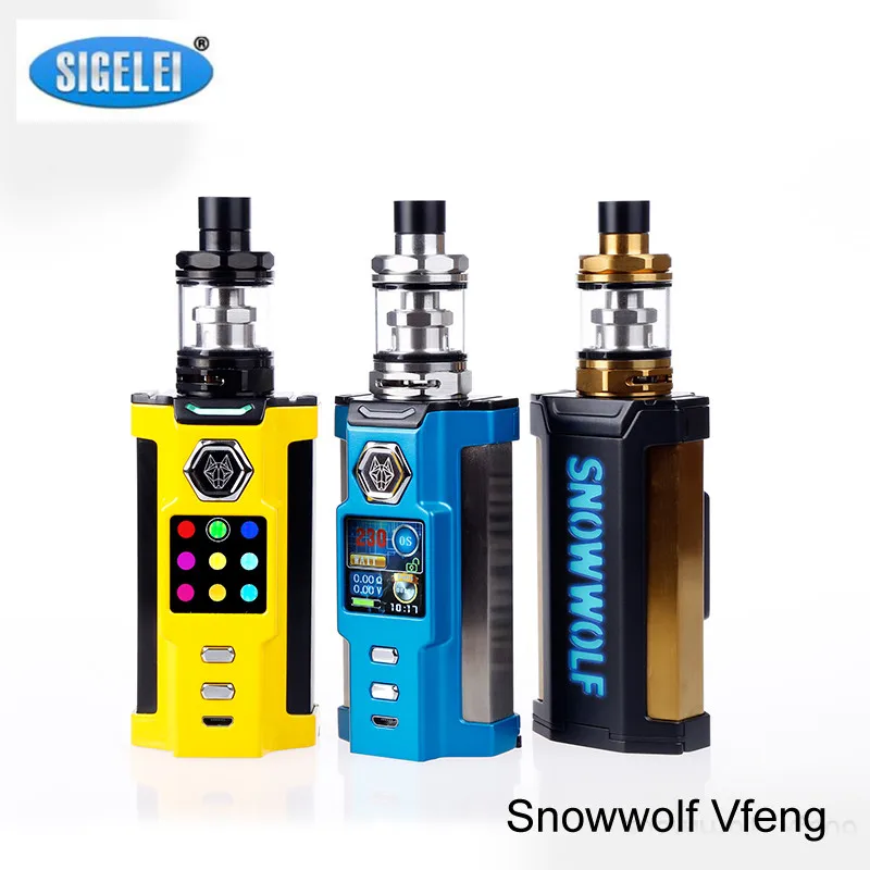 Original Sigelei SNOWWOLF Vfeng e cig vapor Kit Box Mod Vfeng 230W mod