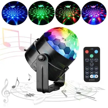

DJ Disco Ball Lumiere 3W 7 Colors Sound Activated Laser Projector RGB Stage Lighting effect Lamp Light Music KTV Christmas Party