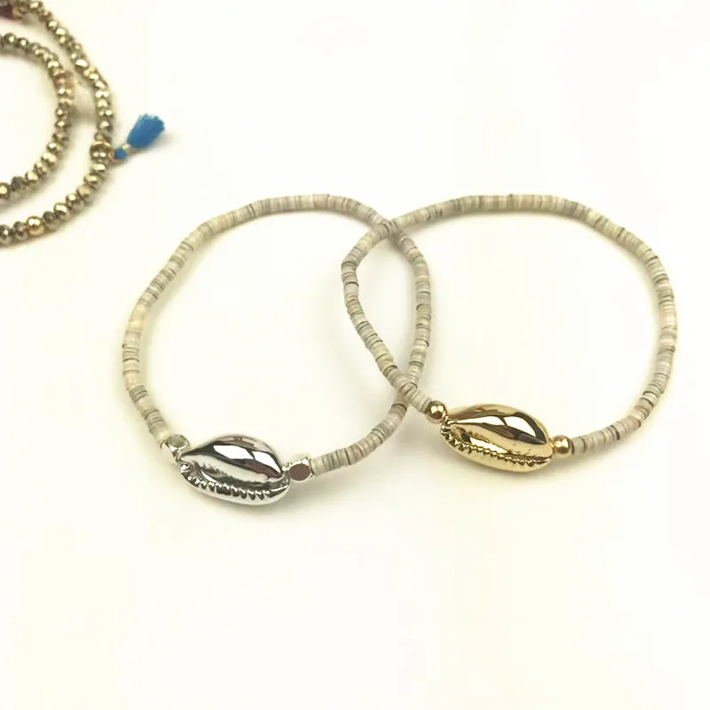 Bohemian-gold-shell-bracelet-for-women-stretch-bracelet-natural-shell-beads-lucky-jewelry-Bracelet-coquille-fashion