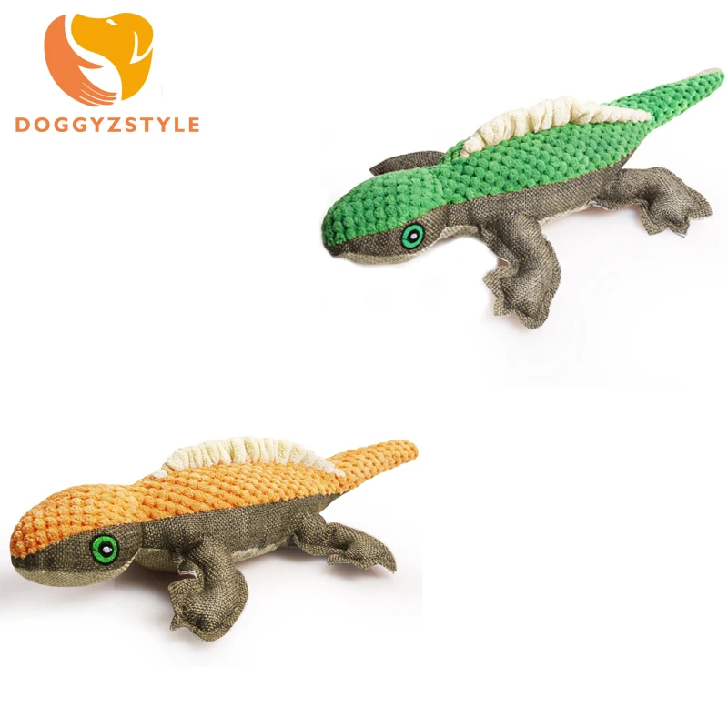 

Cute Pet Dog Toy Chewing Buzzing Animal Pet Toy Canvas Material Puppy Chewing Chameleon Orange Green Cat Toy DOGGYZSTYLE