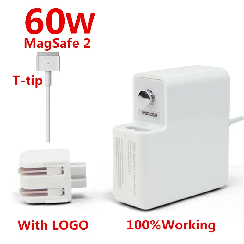

NEW Hi-Q OEM Magnetic T-tip 60W Laptop MagSafe 2 Power Adapter Charger For Apple MacBook Pro Retina 13'' A1425 A1435 A1502