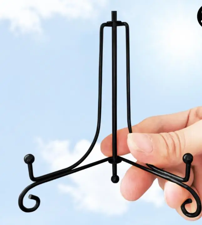 

10cm Black iron lacquer ceramic tray holder tea cake holder simple certificate holder