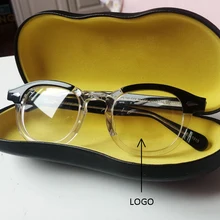 Jonny Depp мужские очки с оптической оправой, очки, оправа для женщин, фирменный дизайн, винтажные стильные, из ацетатного волокна, очки с коробкой, высокое качество, Z313