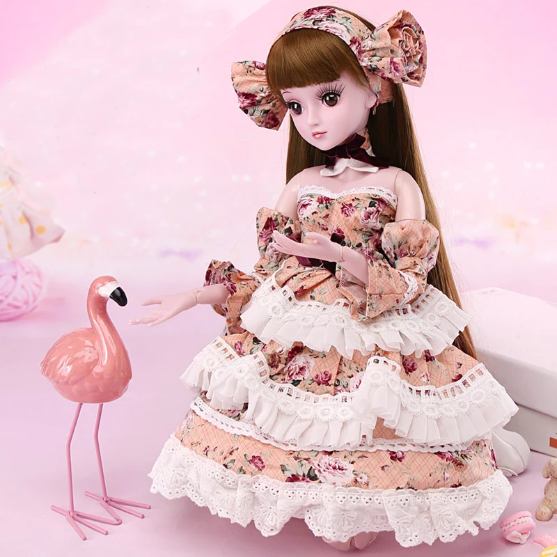 Кукла Bobby Girl, 60 см, большая кукла Bjd 1/3, кукла принцессы, полный набор, 19 шарнирных подарочных кукол, детские игрушки для девочек, подарки на день рождения