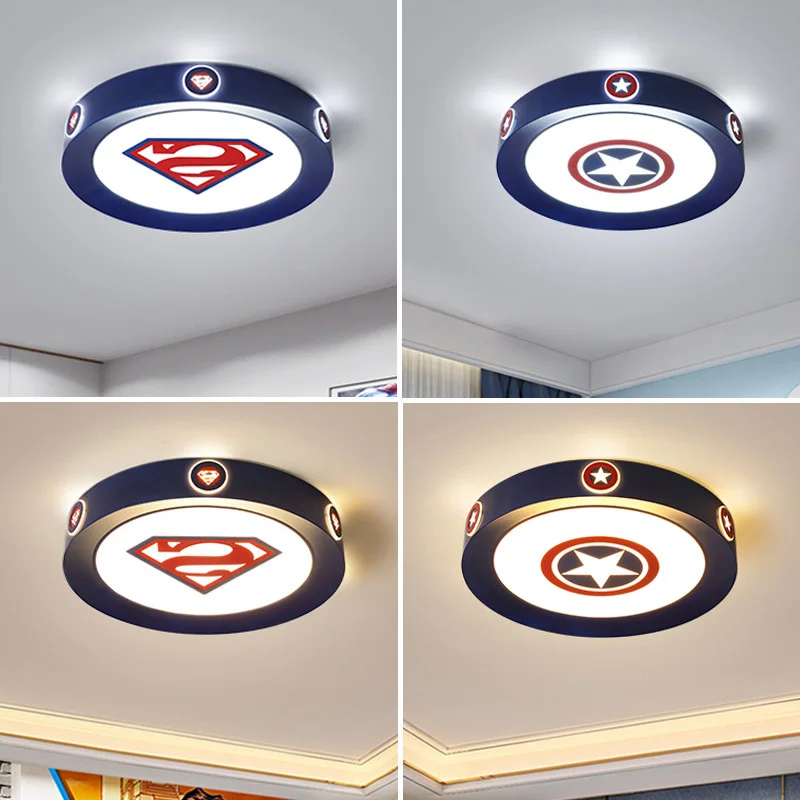 Cartoon Led Chandelier Lights Princess Boys Bedroom Dimmable Iron Lamp Fixture Modern Kid Children Girls' Room Lampadari Lustres