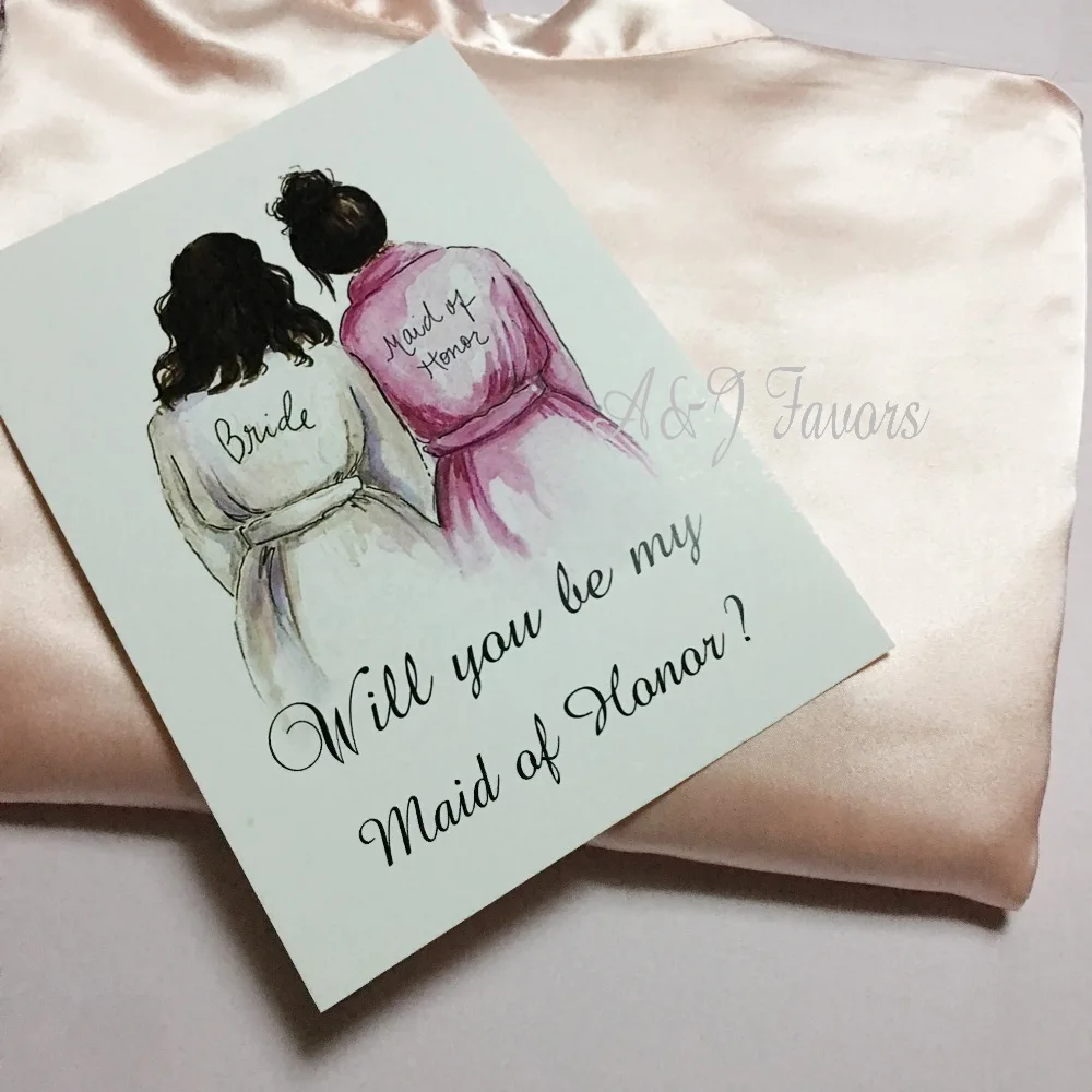  4pcs lot unique wedding party invitations card will be my Bridesmaid Groomsman Proposal invitation - 1.00001E+12
