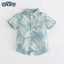 Г. Летняя детская рубашка с короткими рукавами и принтом для мальчиков топы для маленьких детей, одежда для детей футболка для детей от 3 до 8 лет