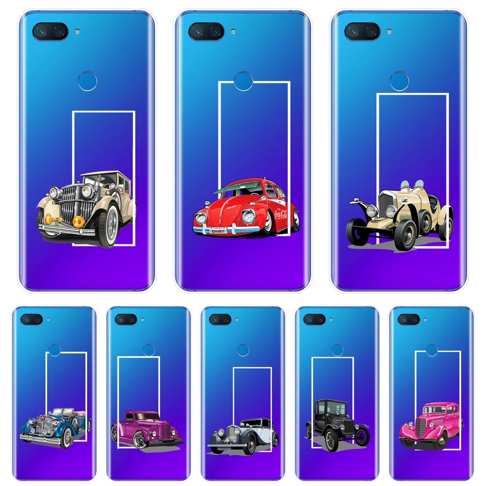 Ретро крутые Забавные 3D Автомобильные чехлы для телефонов Xiaomi Mi A1 A2 Lite 8 SE Мягкий