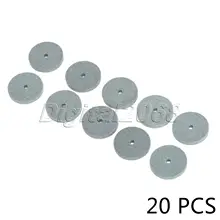 Mini roue de meulage verte, polissage, pierre montée, outils abrasifs pour meuleuse d'établi, Dremel, accessoire d'outil rotatif 20mm, 20 pièces/ensemble