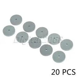 Mini roue de meulage verte, polissage, pierre montée, outils abrasifs pour meuleuse d'établi, Dremel, accessoire d'outil rotatif 20mm, 20 pièces/ensemble 