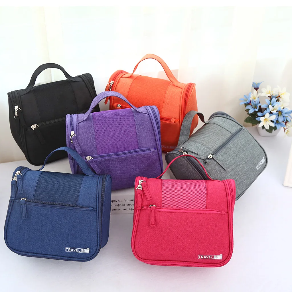 

2019Men And Women Fashion Leisure Travel Bag Storage Bag Wash Bag Portable Solid Zipper Small Fashion brand New high quality