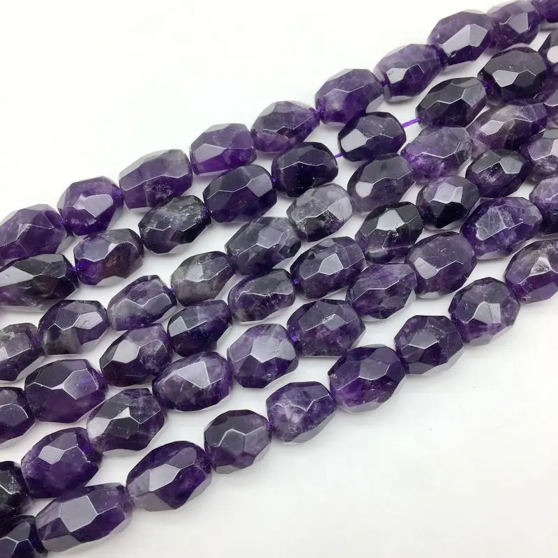 Buy BEADZTALK A Quality Natural Purple Crystal Beads