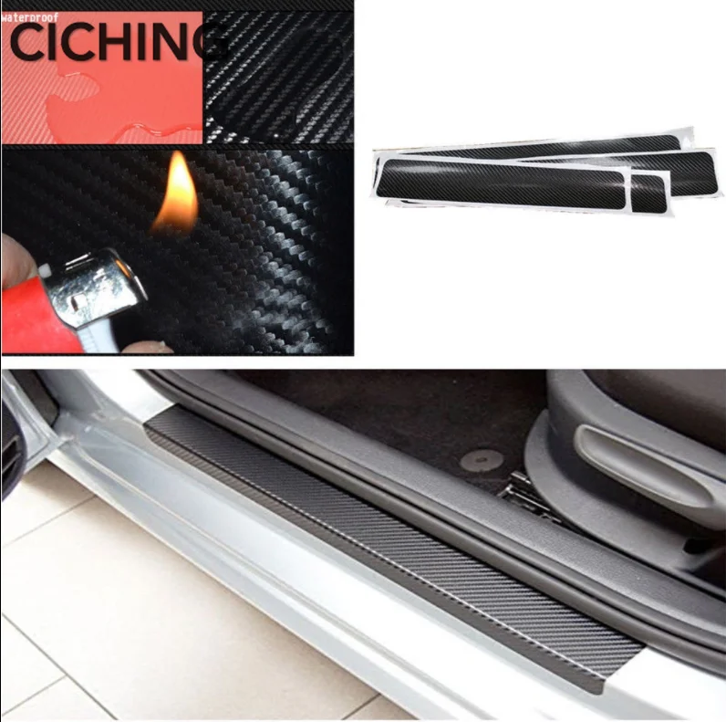 

4pcs Car Door Stickers Carbon Fiber Slip Protection Film Anti for SUBARU Forester Outback impreza Legacy XV accessories