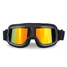 Herorider Foldable Vintage Motorcycle Pilot Aviator Goggles Motorbike Biker Scooter Glasses Helmet Goggle Motocross For Harley