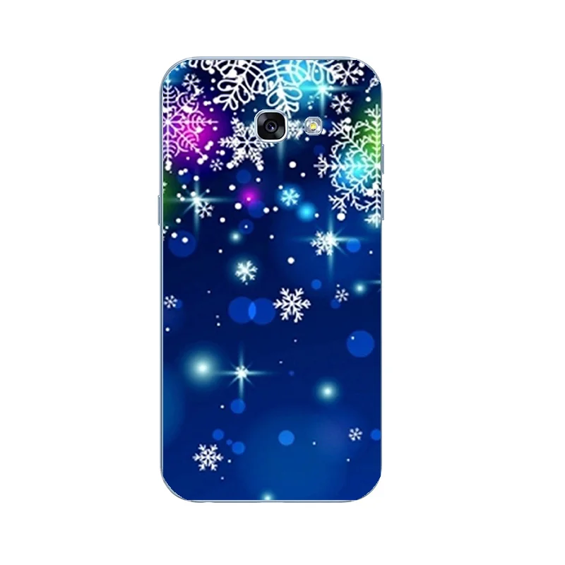 Для samsung Galaxy A7 TPU чехол для телефона A320 A520 A720 оболочка прозрачная для A3 A5 задняя крышка с рождественским узором - Цвет: 9999 06