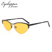 LX17002 eyepepper компьютерные очки для чтения с оптическое качество half-обод Frame-UV400, 96.9% синий светильник блокировки "кошачий глаз"-ридеры