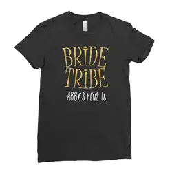 Курица футболки курица вечерние надпись «Bride Tribe» футболка Свадебные олень печатные персонализированные