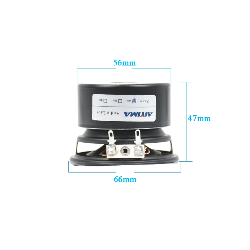 AIYIMA 2 шт 2,5 дюймов полночастотный бас-динамик звук бас-блок громкий динамик полный спектр Hifi НЧ-динамик аудио мини-динамик s 4Ohm 15 Вт