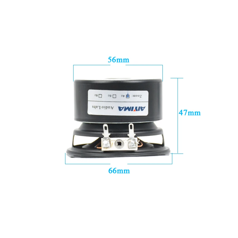 AIYIMA 2шт 2 5 дюйма полный частотный бас динамик громкий диапазон Hifi низкочастотный