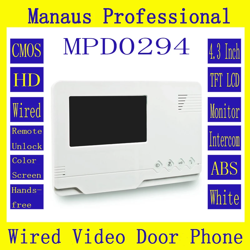 High Quality Professional Smart Home 4.3 inch Screen Video Intercom Phone New Indoor Monitor Surface Mounting On The Wall D294b High Quality Professional Smart Home 4.3 inch Screen Video Intercom Phone New Indoor Monitor Surface Mounting On The Wall D294b