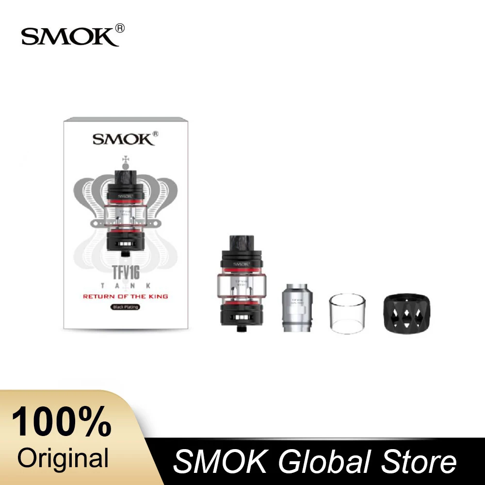 

SMOK TFV16 Tank 9ml Electronic Cigarette Atomizer 510 thread TFV 16 Mesh Coil Vaporizer VS SMOK TFV12 Prince Fit Morph 219 Mod