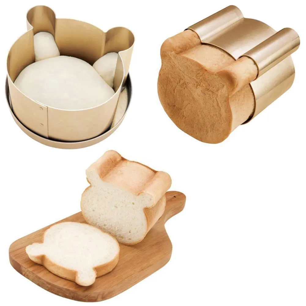 Mylifeunium антипригарным хлеб торт сковорода формы из нержавеющей стали медвежьи форма для хлеба пирога выпечки инструмент Поставки