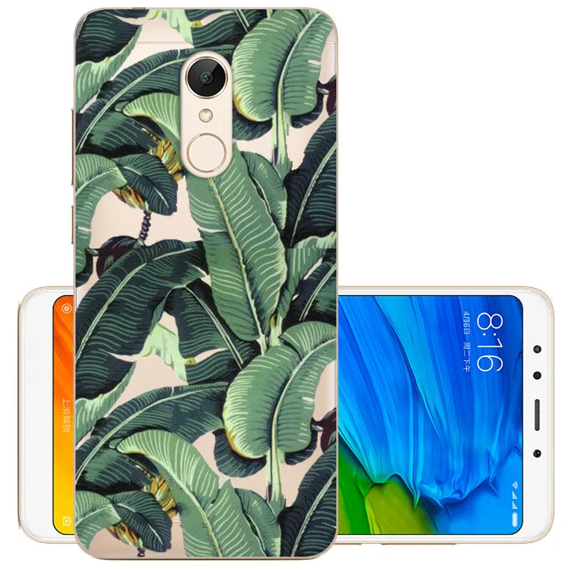 لينة TPU ل Xiaomi Redmi 5 حالة غطاء Xiaomi Redmi 5 زائد حالة رسمت لينة سيليكون الهاتف لعودة redmi 5/5 زائد حالات
