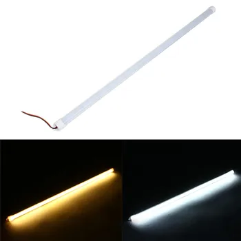 

50CM 6.4W Pure White Warm White 36 LEDs SMD 5630 Waterproof Hard LED Rigid Strip Bar Light Milky Cover Led Strip