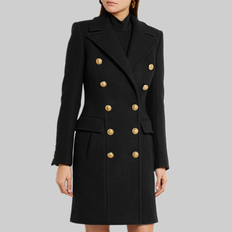 

High Quality Winter Coat Women 2019 New Autumn Winter Fashion Wool Long Outcoat Women Winter Coats And Jackets c328