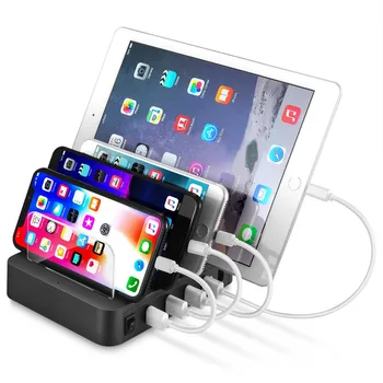 

Universal Quick Charger 4 Ports USB Hub Fast Charger for iPhone iPad Samsung Galaxy LG Tablet PC USB Charger 24W Multi Charging