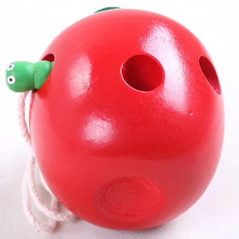 New Wooden Apple and Bug Threading Games Toys Hand Eye Coordination Fine Motor Skills Development Montessori Materials New Wooden Apple and Bug Threading Games Toys Hand Eye Coordination Fine Motor Skills Development Montessori Materials