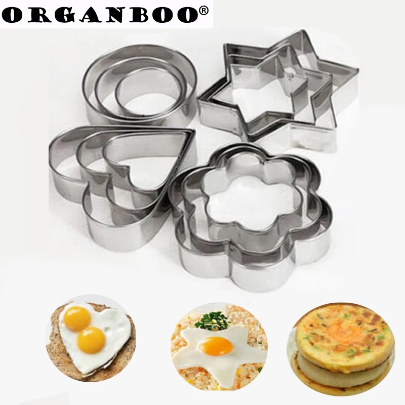 ORGANBOO 3 шт./компл. Инструменты для выпечки формы печенья из нержавеющей стали