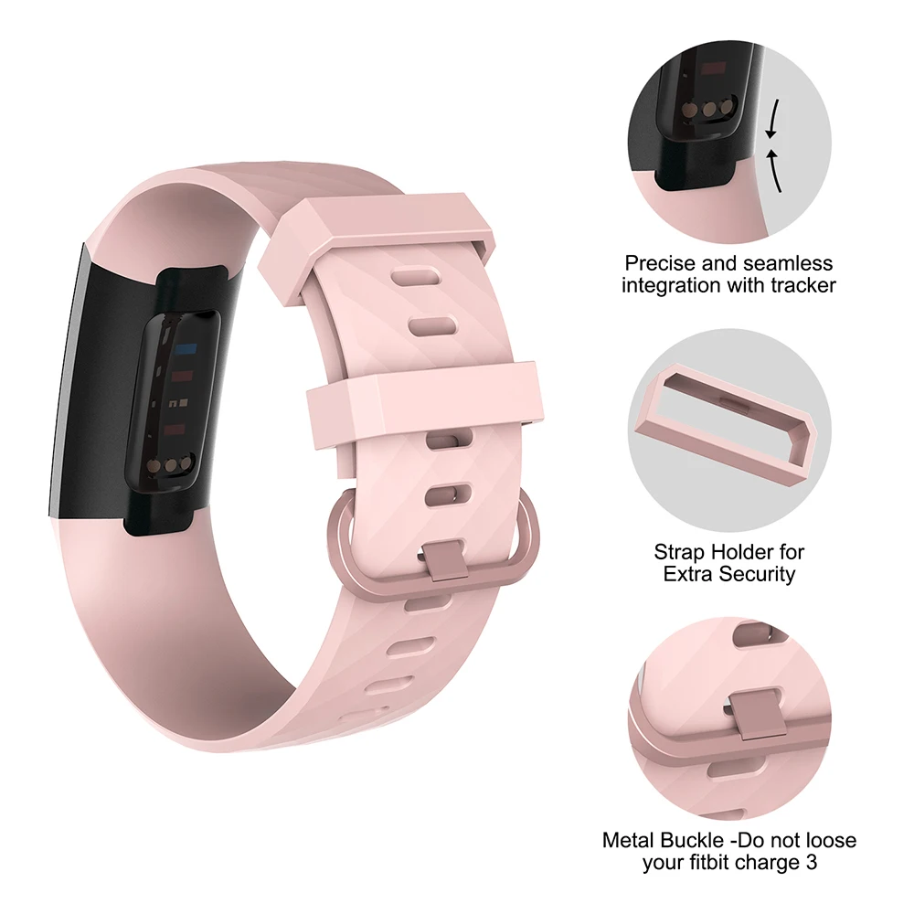  Baaletc Band Replacement For Fitbit Charge 3 Smart Accessories Bracelet Strap For Fitbit Charge 3 B - 32948729546