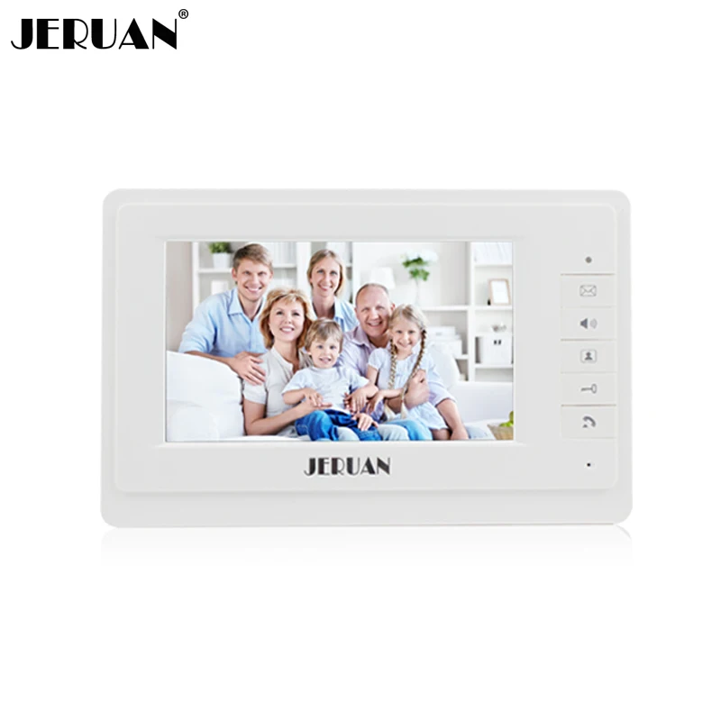 JERUAN 7 inch color video door phone intercom system only monitor 714