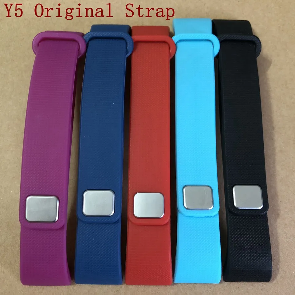 

Fitness Tracker Smart Wristband Strap Replacement Watchbands Silicone BELT for Y5 Smart Bracelet band 5 Colors Optional