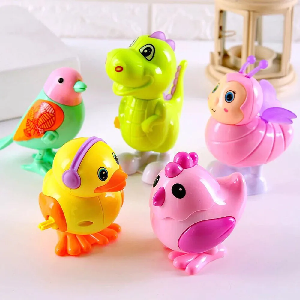 

Clockwork Small Animal Toys Jumping Frog Ducks Birds Bee Toy For Children Early Educational Jumping Classic Toys Child Puzzle