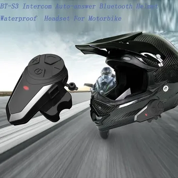 

Multi-function motorcycle helmet Bluetooth wireless walkie-talkie headset automatic answer Bluetooth helmet waterproof earphone