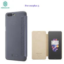 Флип Чехол для OnePlus 5 Nillkin Sparkle Флип кожаный чехол 1 плюс 5 A5000 один плюс 5 Смарт сна функция телефон Сумки