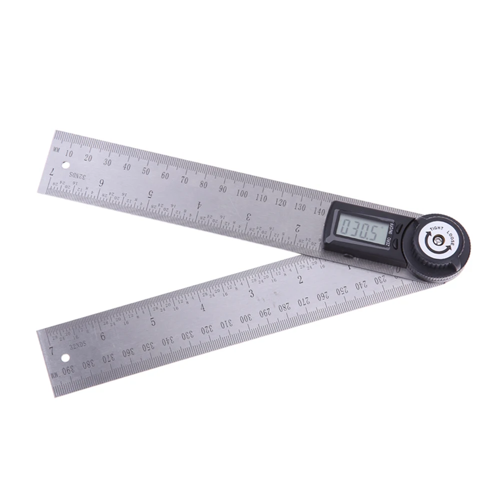 

2 in 1 Digital Angle Ruler 200mm 360 Degree Angle Ruler Finder Protractor Electronic Digital Angle Meter Portable Measuring Tool