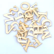 26 шт.(1 комплект) 30x33 мм буквы/алфавит из натурального дерева Скрапбукинг Carft аксессуары для дома MT1650