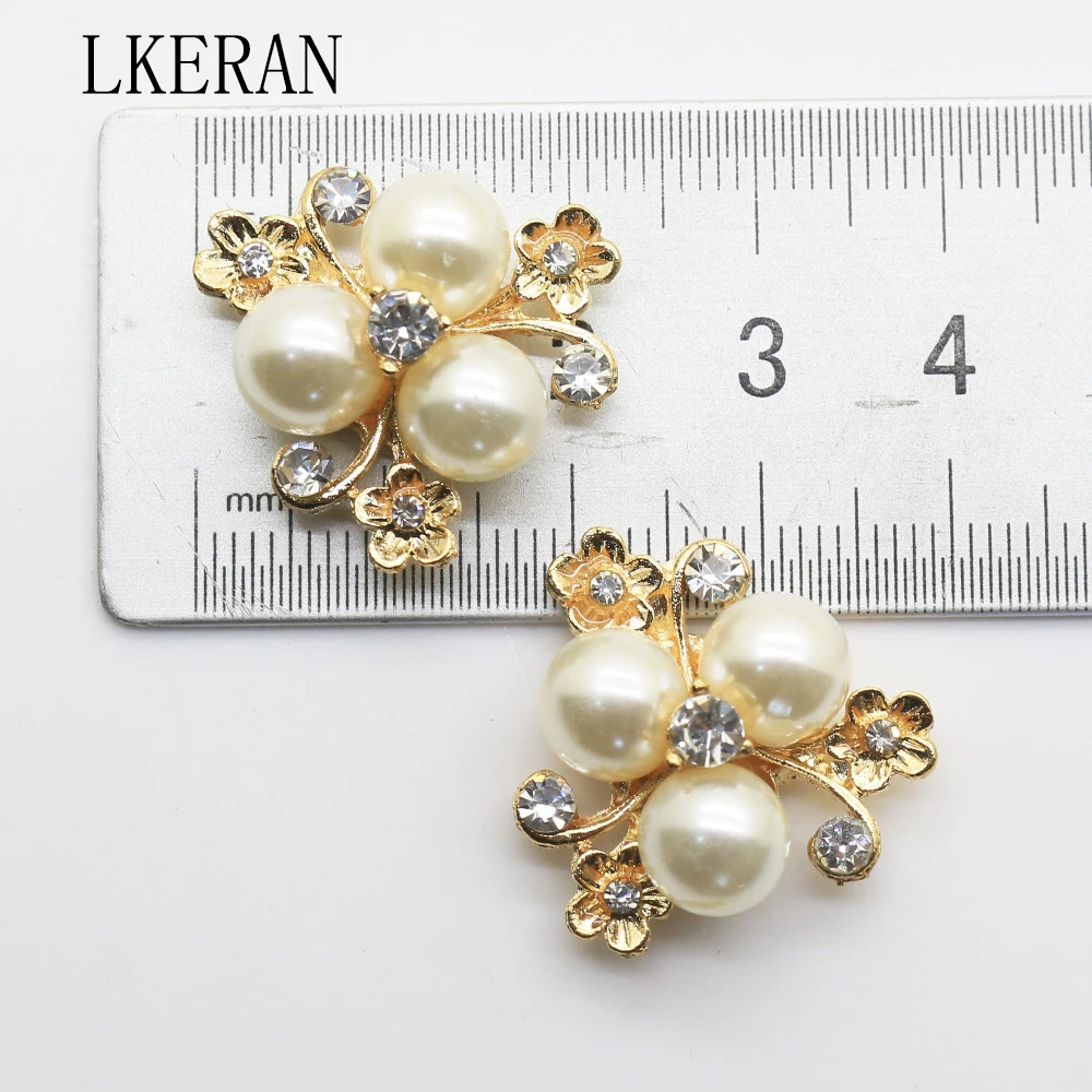 ONE LV BROWN PEARLS BUTTON 23MM — Made By Adele