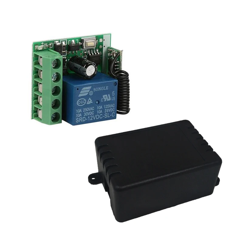 QIACHIP Универсальный Беспроводной DC 12 V 1 канал 433 MHz дистанционного Управление