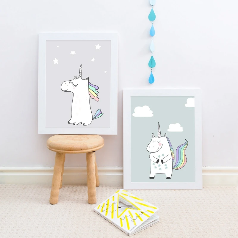 Unicorn Wall Art Canvas Paiting Home Decor