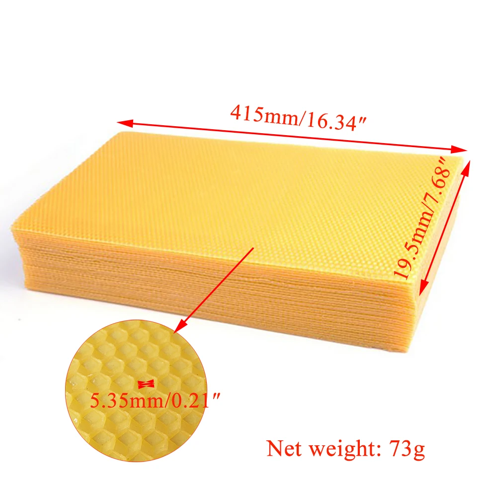 10pcs professional bee wax foundtion apis mellifera ligustica Italian bees beekeeping tools honeycomb food beeswax beehive tool