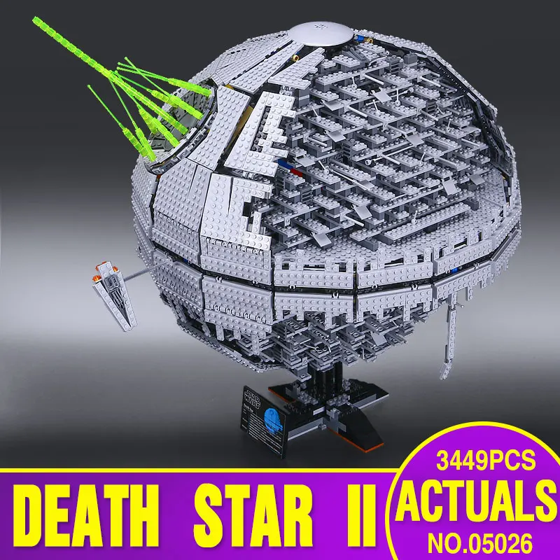 NEW font b LEPIN b font 05026 Star Wars Death Star The second generation 3449pcs Building