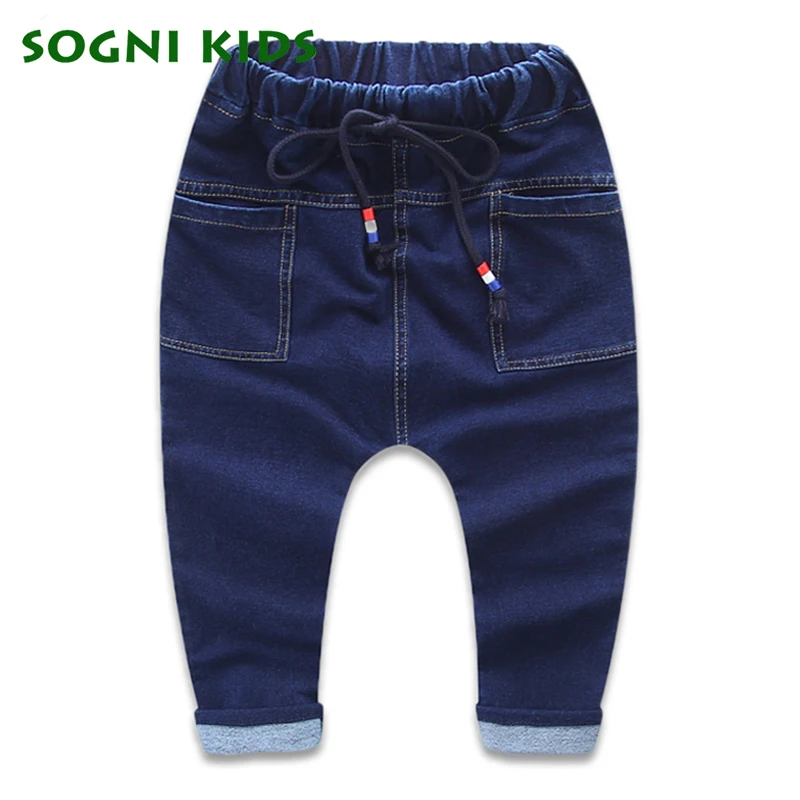 Baby Girls Boys Jeans For New Year Spring Autumn Long Demin Infantil legging Pants Children Cotton TrouserFashion Kids Clothes