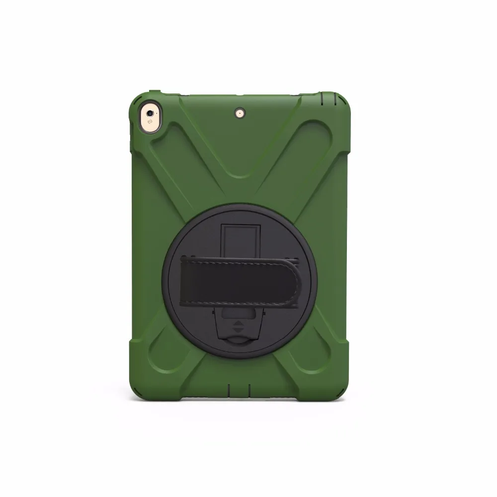 Новые 2017 Чехол для iPad Pro 10,5 дети Безопасный противоударный Heavy Duty Силиконовый Футляр Обложка kickstand ручной работы брас