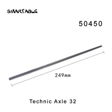 Smartable 32 Technic Axle 249 milímetros Peças de Blocos de Construção de Brinquedos Para Crianças Educacional Criativo Compatível 50450 10 pçs/lote